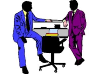 Sticker Custom Preview Image #040901 Business Office People Businessmen Talking2