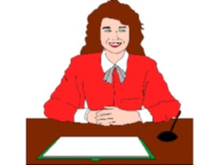 Sticker Custom Preview Image #040914 Business Office People Businesswoman03