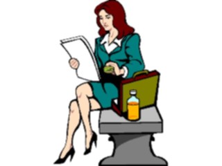 Sticker Custom Preview Image #040917 Business Office People Businesswoman06