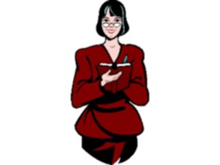 Sticker Custom Preview Image #040918 Business Office People Businesswoman07