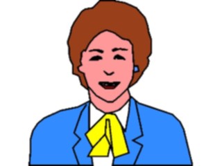 Sticker Custom Preview Image #040921 Business Office People Businesswoman10