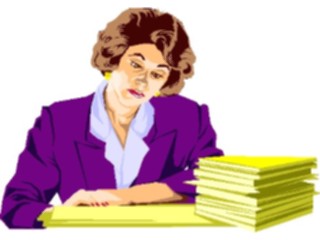 Sticker Custom Preview Image #040922 Business Office People Businesswoman11