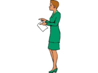 Sticker Custom Preview Image #040929 Business Office People Businesswoman18