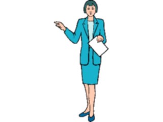 Sticker Custom Preview Image #040930 Business Office People Businesswoman19