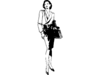 Sticker Custom Preview Image #040936 Business Office People Businesswoman25