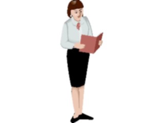 Sticker Custom Preview Image #040937 Business Office People Businesswoman26