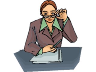 Sticker Custom Preview Image #040945 Business Office People Businesswoman34