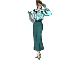 Sticker Custom Preview Image #040950 Business Office People Businesswoman39