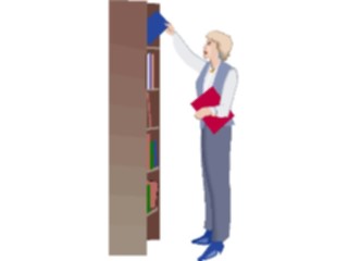 Sticker Custom Preview Image #040993 Business Office People Filing2