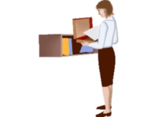 Sticker Custom Preview Image #040994 Business Office People Filing3