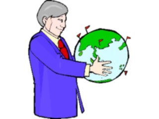Sticker Custom Preview Image #040998 Business Office People Global Domination