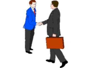 Sticker Custom Preview Image #041004 Business Office People Handshake2