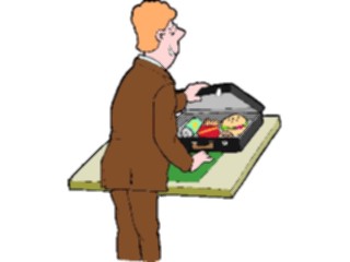 Sticker Custom Preview Image #041015 Business Office People Lunch Break
