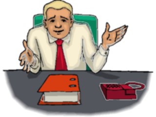 Sticker Custom Preview Image #041031 Business Office People Manat Desk2