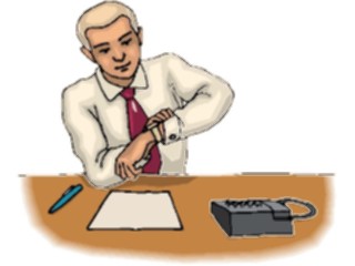 Sticker Custom Preview Image #041032 Business Office People Manat Desk3