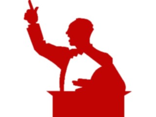 Sticker Custom Preview Image #041042 Business Office People Manat Podium1
