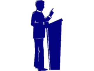 Sticker Custom Preview Image #041043 Business Office People Manat Podium2