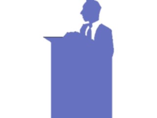 Sticker Custom Preview Image #041045 Business Office People Manat Podium4