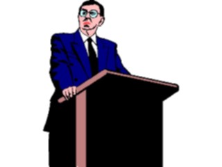 Sticker Custom Preview Image #041048 Business Office People Manat Podium7