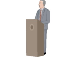 Sticker Custom Preview Image #041049 Business Office People Manat Podium8