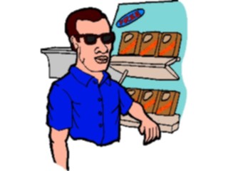 Sticker Custom Preview Image #041052 Business Office People Manby Store Display