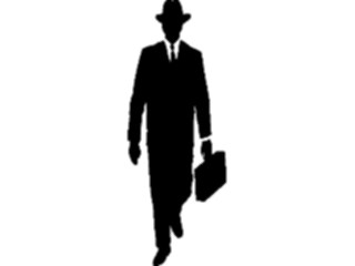Sticker Custom Preview Image #041053 Business Office People Man Carrying Breifcase