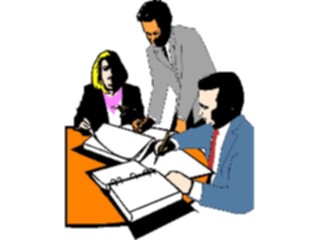Sticker Custom Preview Image #041102 Business Office People Meeting19