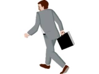 Sticker Custom Preview Image #041147 Business Office People Running Late2
