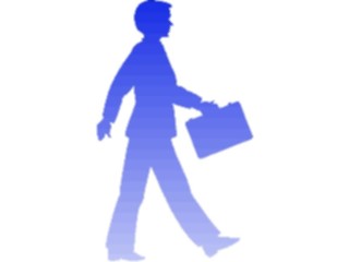 Sticker Custom Preview Image #041156 Business Office People Silhouette Businessman