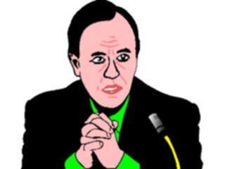 Sticker Custom Preview Image #041158 Business Office People Speaker