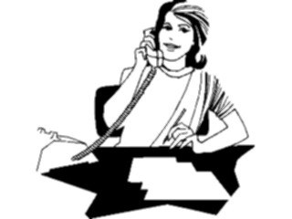 Sticker Custom Preview Image #041166 Business Office People Talkingon Phone01