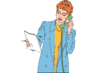 Sticker Custom Preview Image #041168 Business Office People Talkingon Phone03