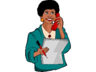 Sticker Custom Preview Image #041172 Business Office People Talkingon Phone07