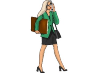 Sticker Custom Preview Image #041174 Business Office People Talkingon Phone09