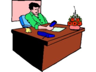 Sticker Custom Preview Image #041177 Business Office People Talkingon Phone12