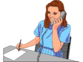 Sticker Custom Preview Image #041192 Business Office People Talkingon Phone27