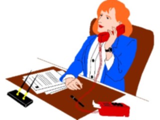 Sticker Custom Preview Image #041195 Business Office People Talkingon Phone30