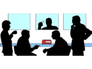 Sticker Custom Preview Image #041197 Business Office People Teleconference