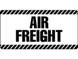 Sticker Custom Preview Image #041284 Business Office Supplies Air Freight