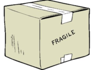 Sticker Custom Preview Image #041314 Business Office Supplies Box Fragile2