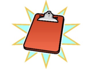 Sticker Custom Preview Image #041400 Business Office Supplies Clipboard25