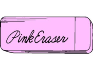 Sticker Custom Preview Image #041469 Business Office Supplies Eraser Pink