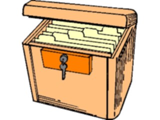 Sticker Custom Preview Image #041471 Business Office Supplies File Box Locking