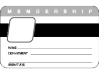 Sticker Custom Preview Image #041556 Business Office Supplies Membership Card