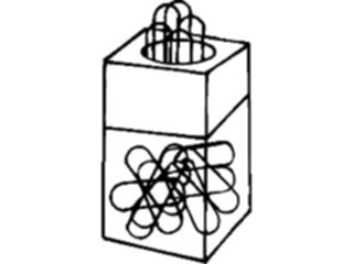 Sticker Custom Preview Image #041624 Business Office Supplies Paper Clip Holder