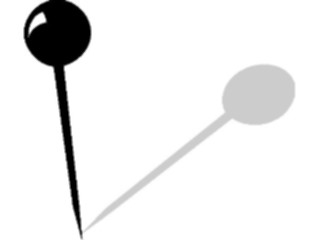 Sticker Custom Preview Image #041769 Business Office Supplies Push Pin01