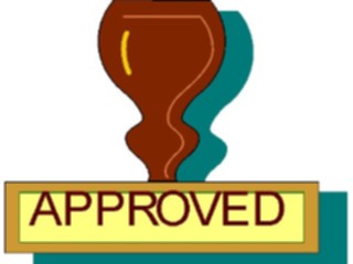 Sticker Custom Preview Image #041797 Business Office Supplies Rubber Stamp Approved