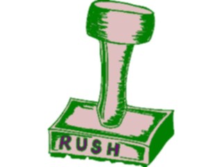 Sticker Custom Preview Image #041803 Business Office Supplies Rubber Stamp Rush