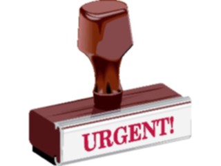 Sticker Custom Preview Image #041806 Business Office Supplies Rubber Stamp Urgent