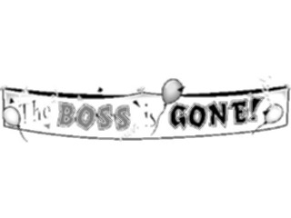 Sticker Custom Preview Image #041923 Business Office Titles Symbols Bossis Gone